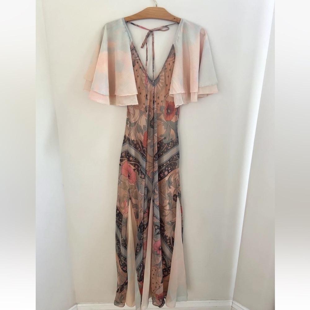 Free People Celestial Nights Fairy Combo Maxi Dress NWT Size XS - Picture 12 of 15